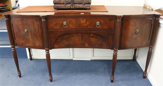 A Serpentine sideboard W.199cm